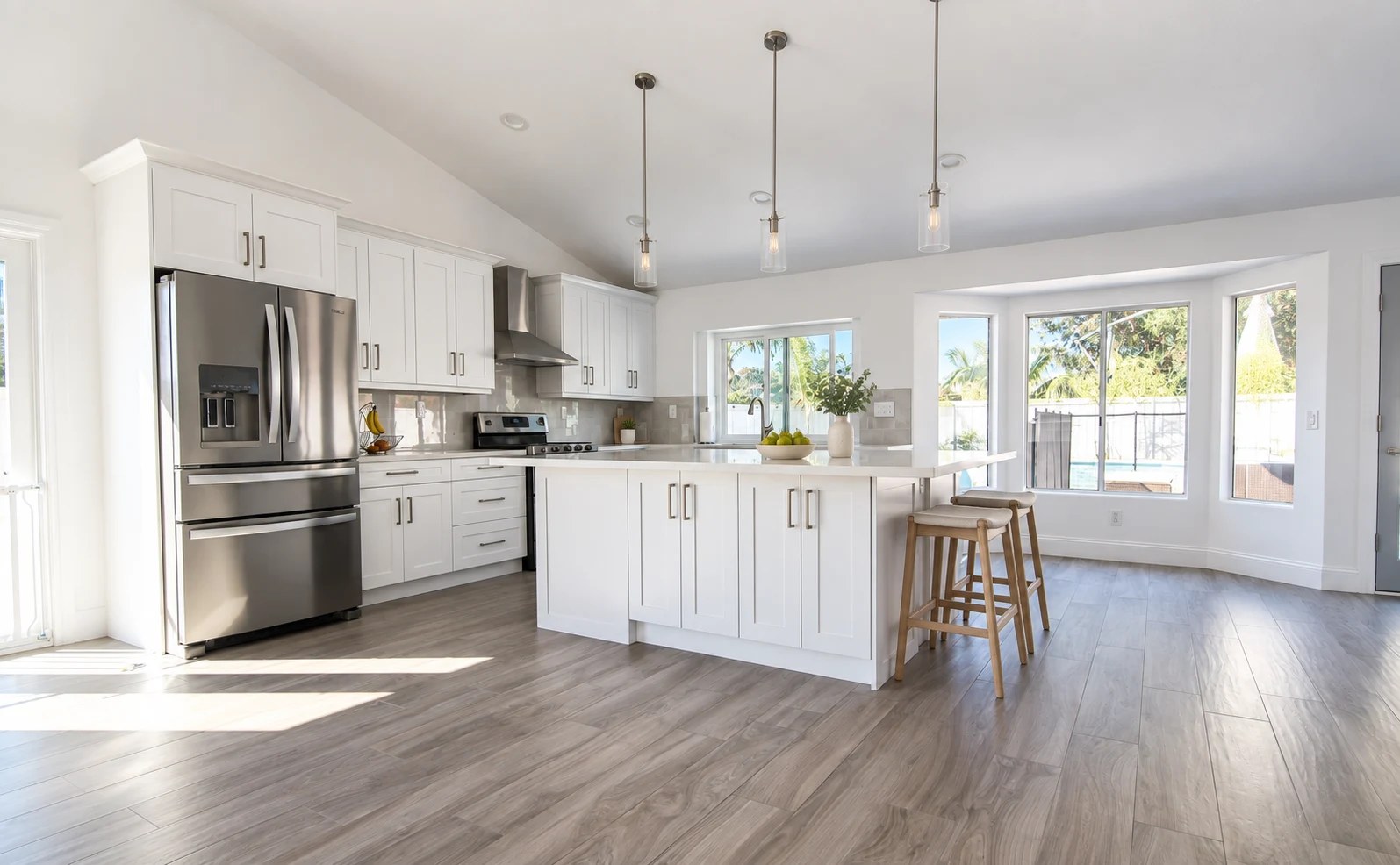 The Bills kitchen — completed TNT project, virtually staged